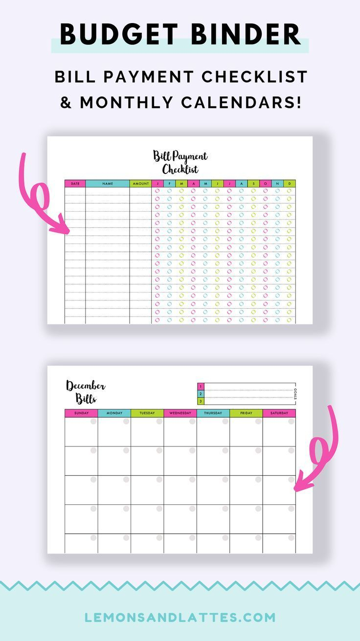 Free Bills Pay Calendar 2020 Printable Monthly | Example in Bills Calendar Printable