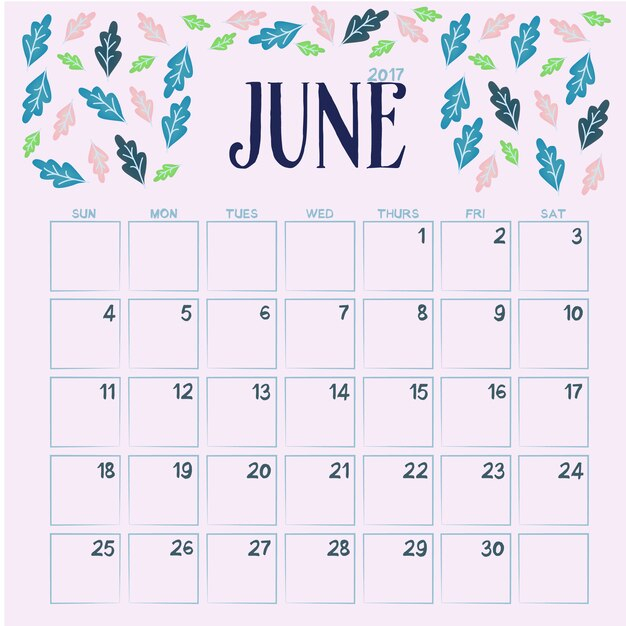 Free Floral June Calendar Design Svg Dxf Eps Png with Calendar Icon Generator