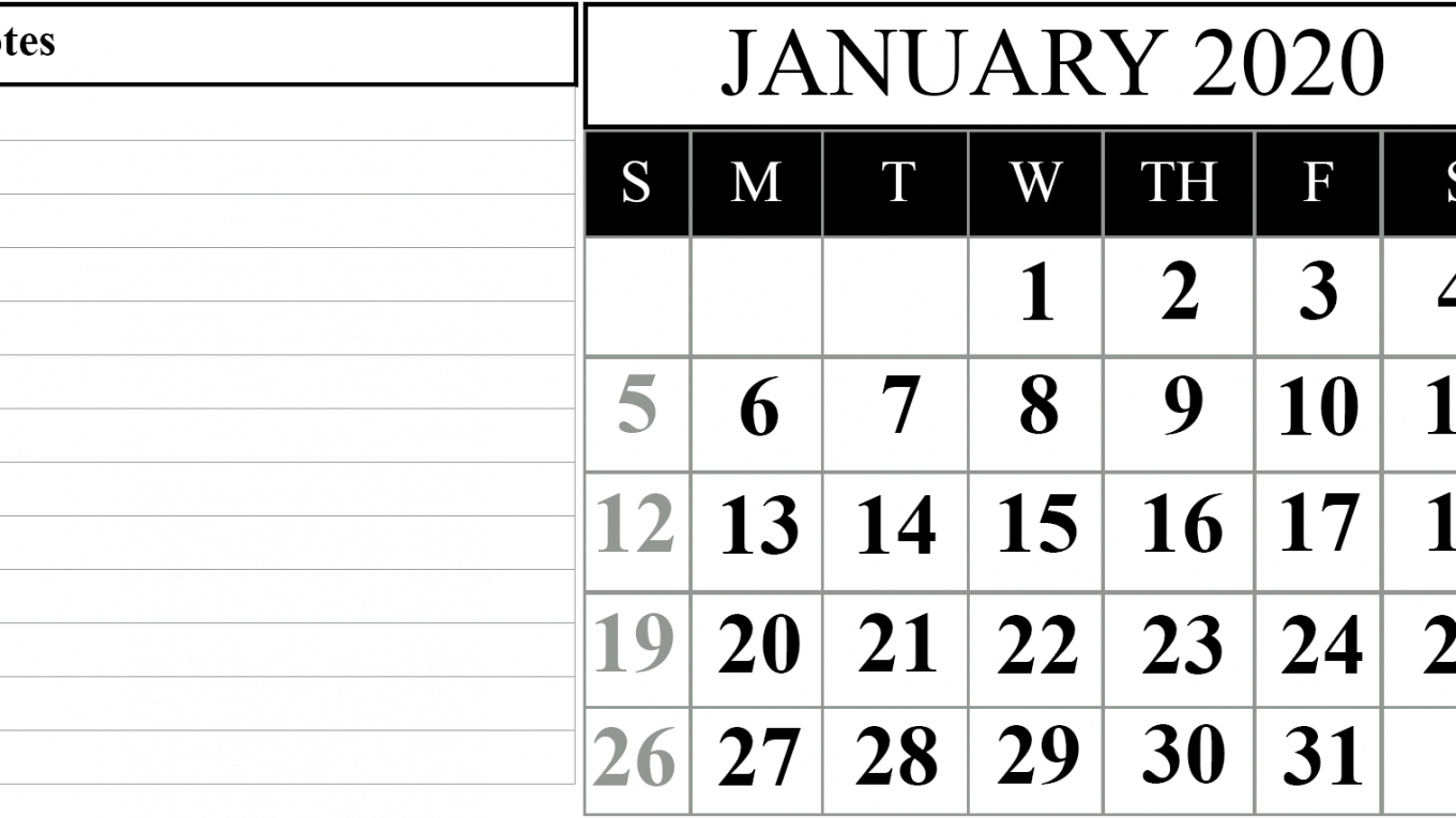 Free Large Number Printable Calendars | Calendar with Free Calendar Numbers