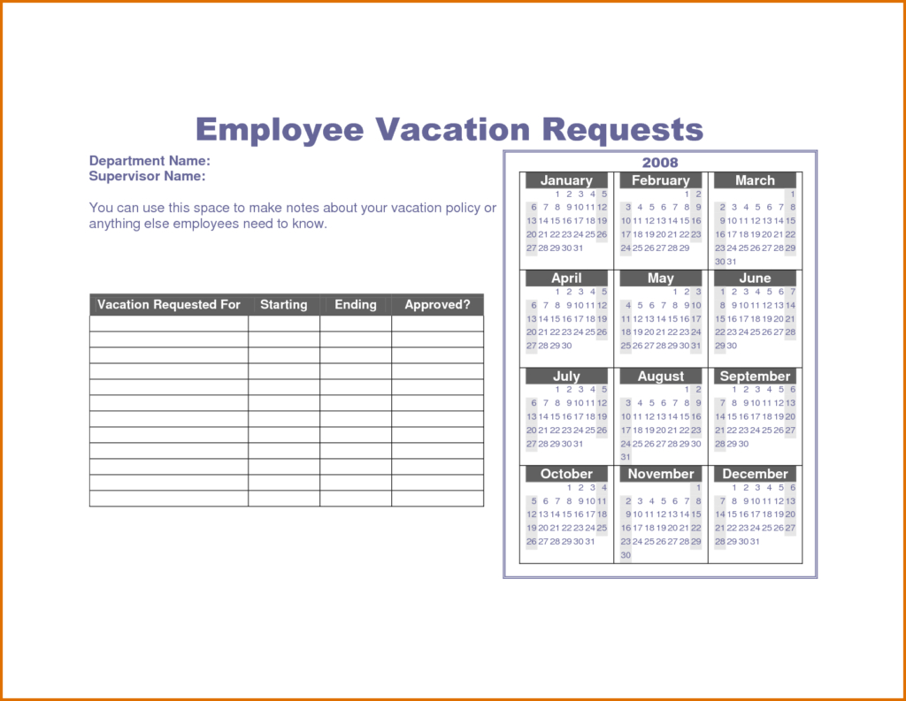 Free Vacation Accrual Spreadsheet Template  Laobing Kaisuo in Free Vacation Tracking Spreadsheet