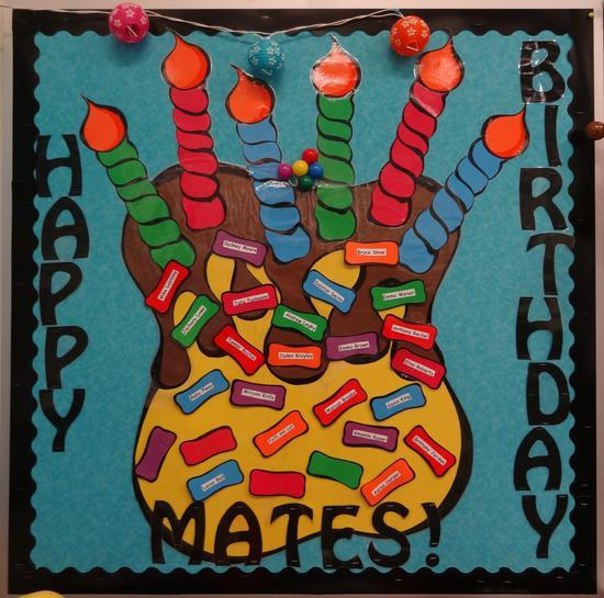 &quot;Happy Birthday, Mates!&quot;  Ocean Themed Birthday Bulletin intended for Birthday Bulletin Board Ideas Printable