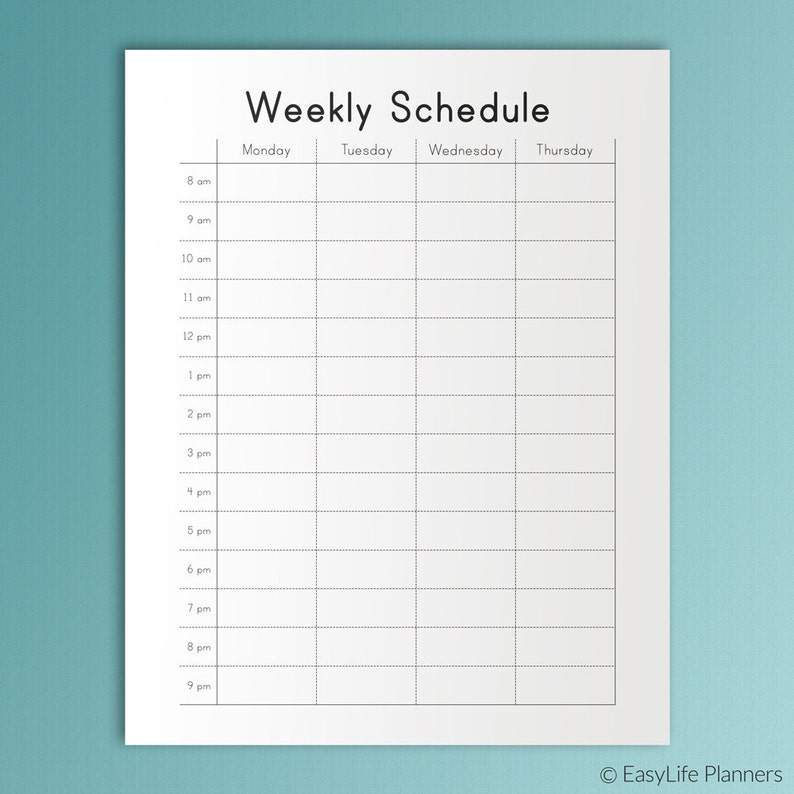 Happy Planner Hourly Weekly Schedule Printable Pdf Mambi with regard to Hourly Calendar Pdf