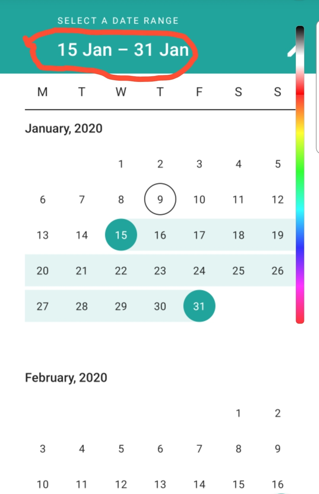 How Do I Get Date Object Of Start Date And End Date In for Date Range Picker Android