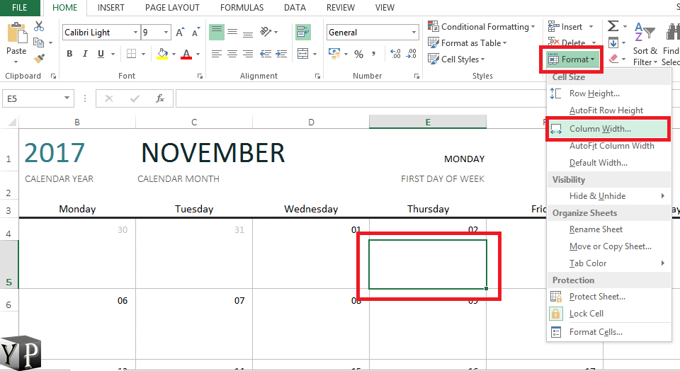 How To Make A Calendar In Excel  Youprogrammer intended for Calendar From Excel Data