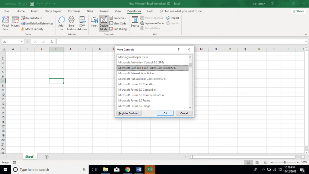 How To Use Dropdown Calendar And Date Picker In Microsoft with regard to Excel Vba Calendar Date Picker