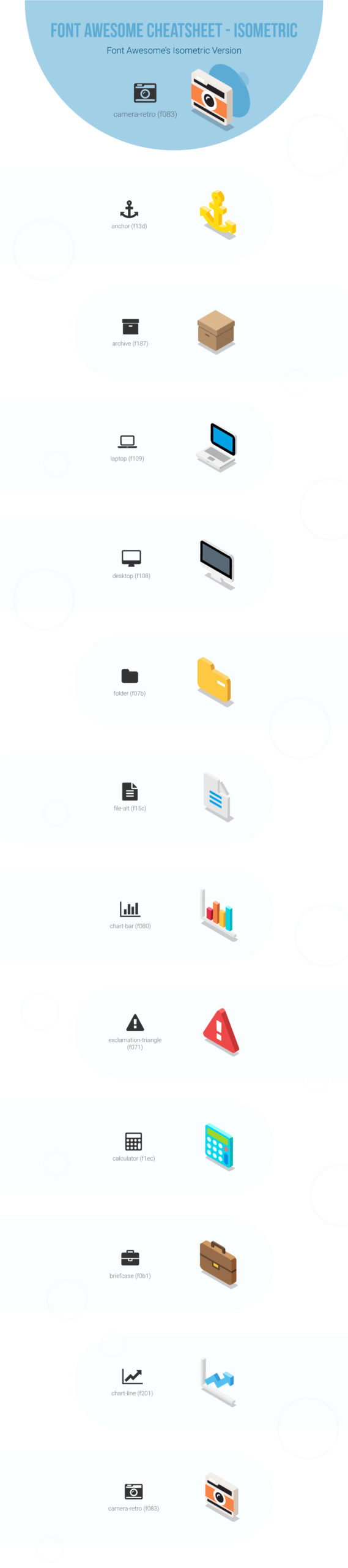 Isometric Icons  Font Awesome On Behance intended for Font Awesome Icons