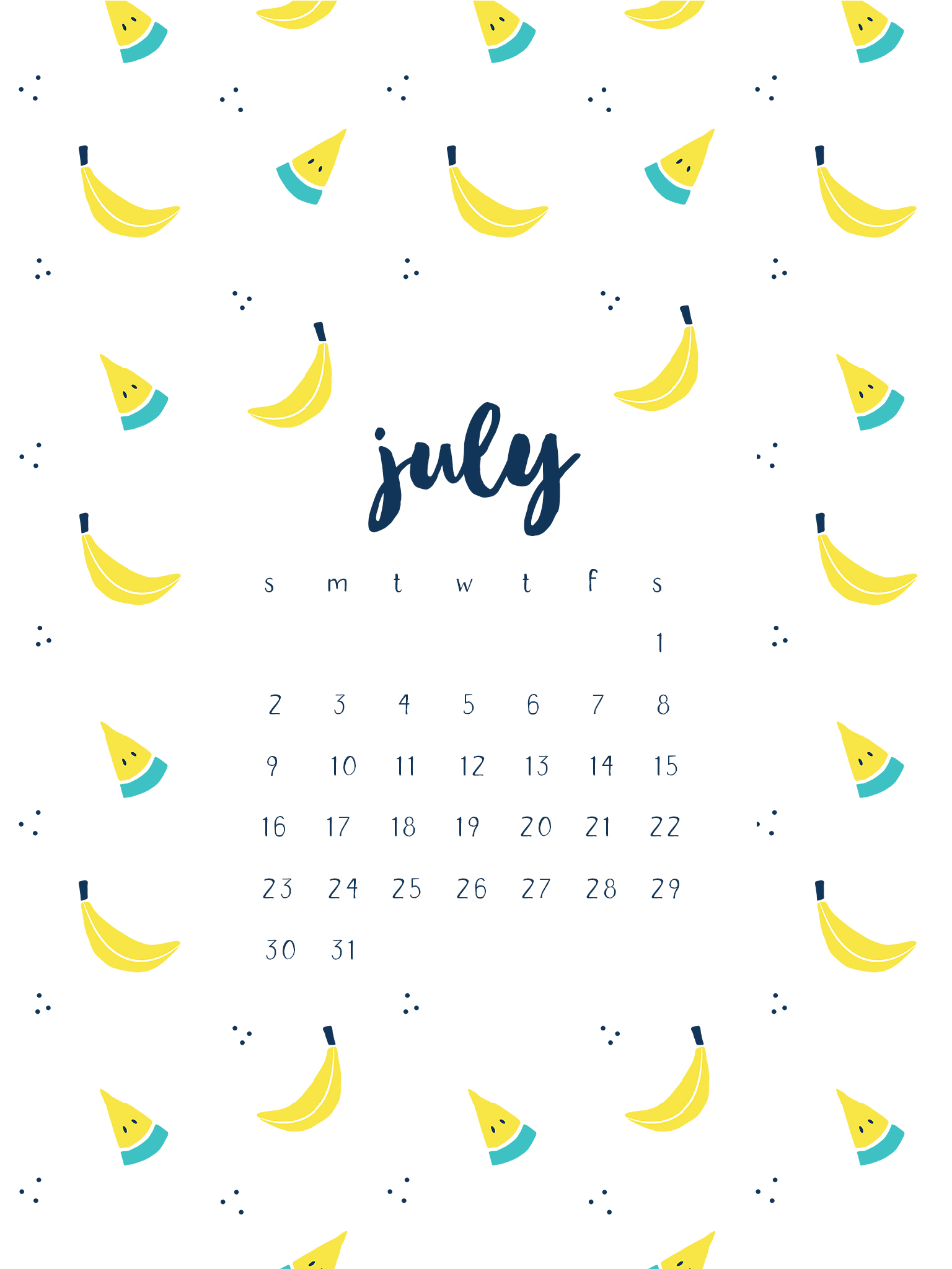 July 2017 Calendar Printables And Tech Pretties throughout Make Google Calendar My Desktop Background