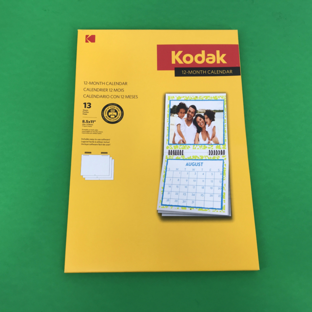 Kodak 12Month Calendar 8.5X11&#039; 216Mmx279Mm 13 Sheets within Kodak Photo Calendar