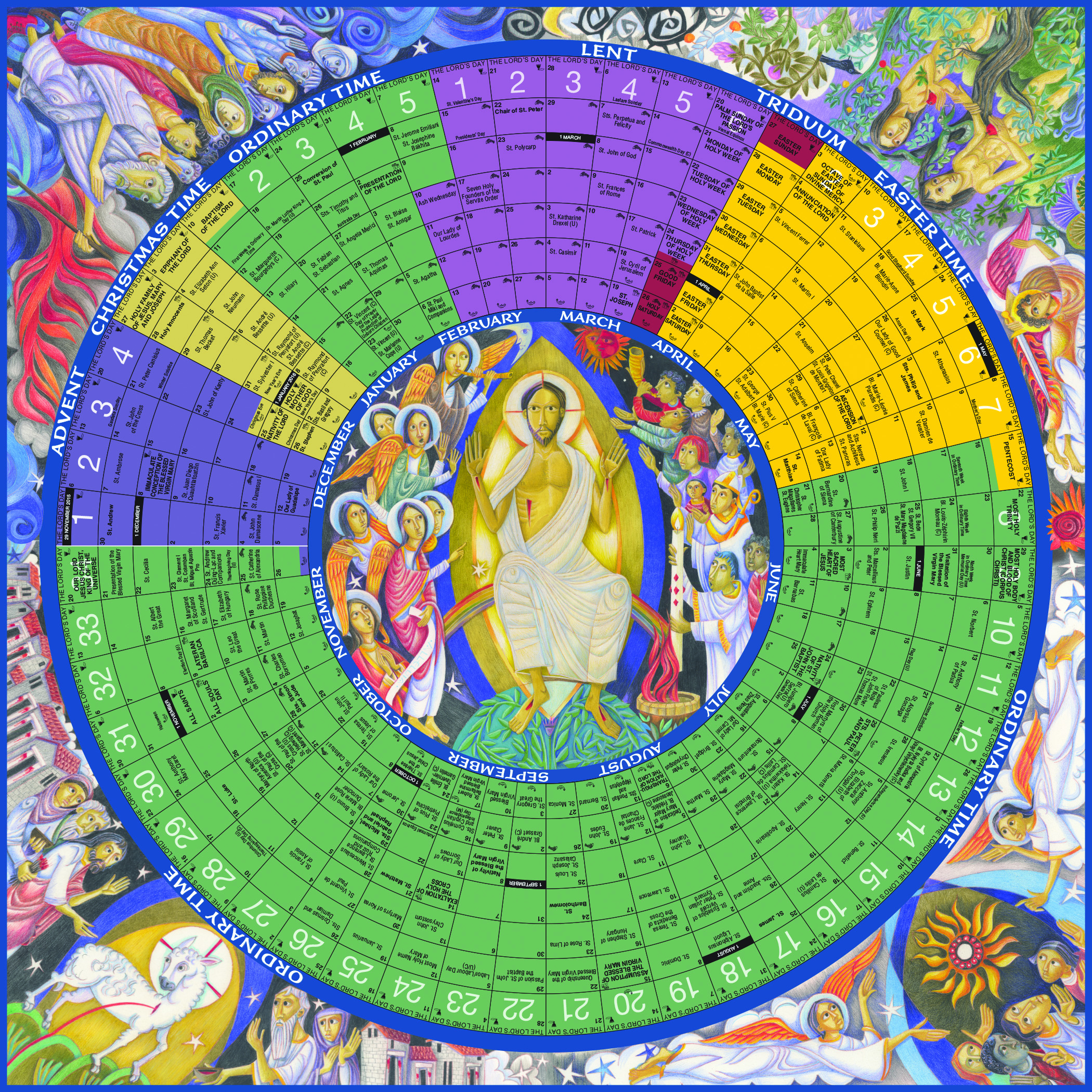 Liturgical Calendar Poster | Calendar For Planning with Pvz Gw2 Event Calendar