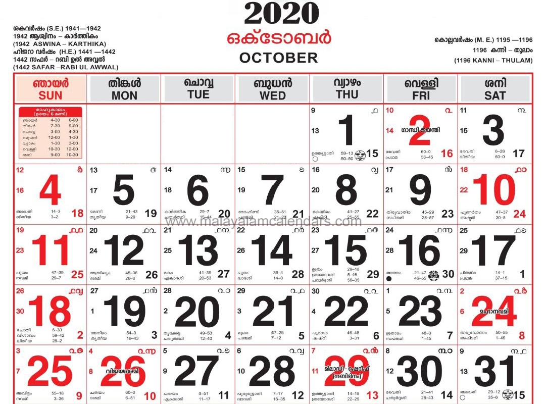 Malayala Manorama Year Calendar Download  Template with Malayala Manorama Calendar