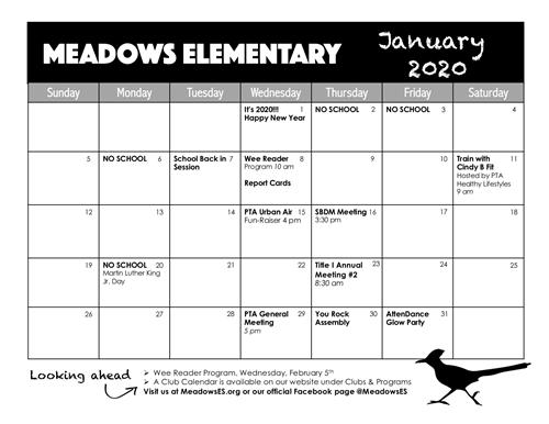 Meadows Elementary School  Homepage pertaining to Killeen Isd Calendar