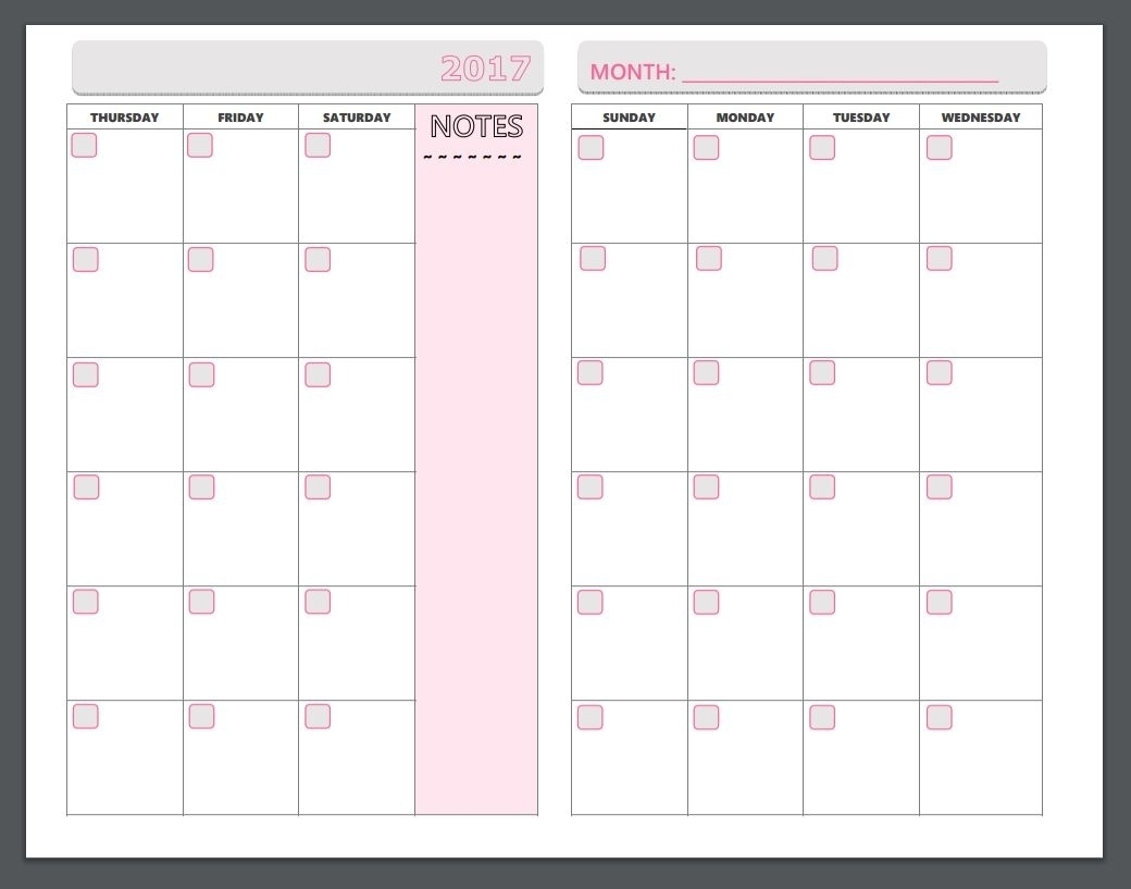 Monday To Sunday Planner | Ten Free Printable Calendar with Printable Calendar Monday To Sunday