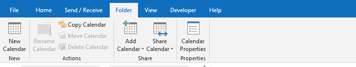 Outlook Calendar  Ribbon with Outlook Calendar Conditional Formatting