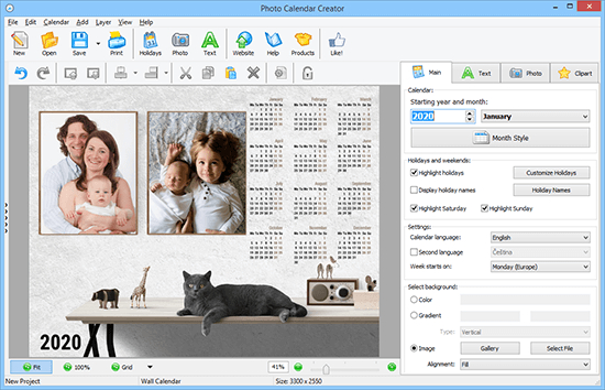 Photo Calendar Maker 14.0  Software Applications in Custom Calendar Maker