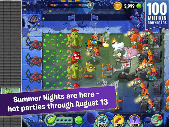 Plants Vs. Zombies 2 Updated With &#039;Summer Nights&#039; Event regarding Plants Vs Zombies Calendar