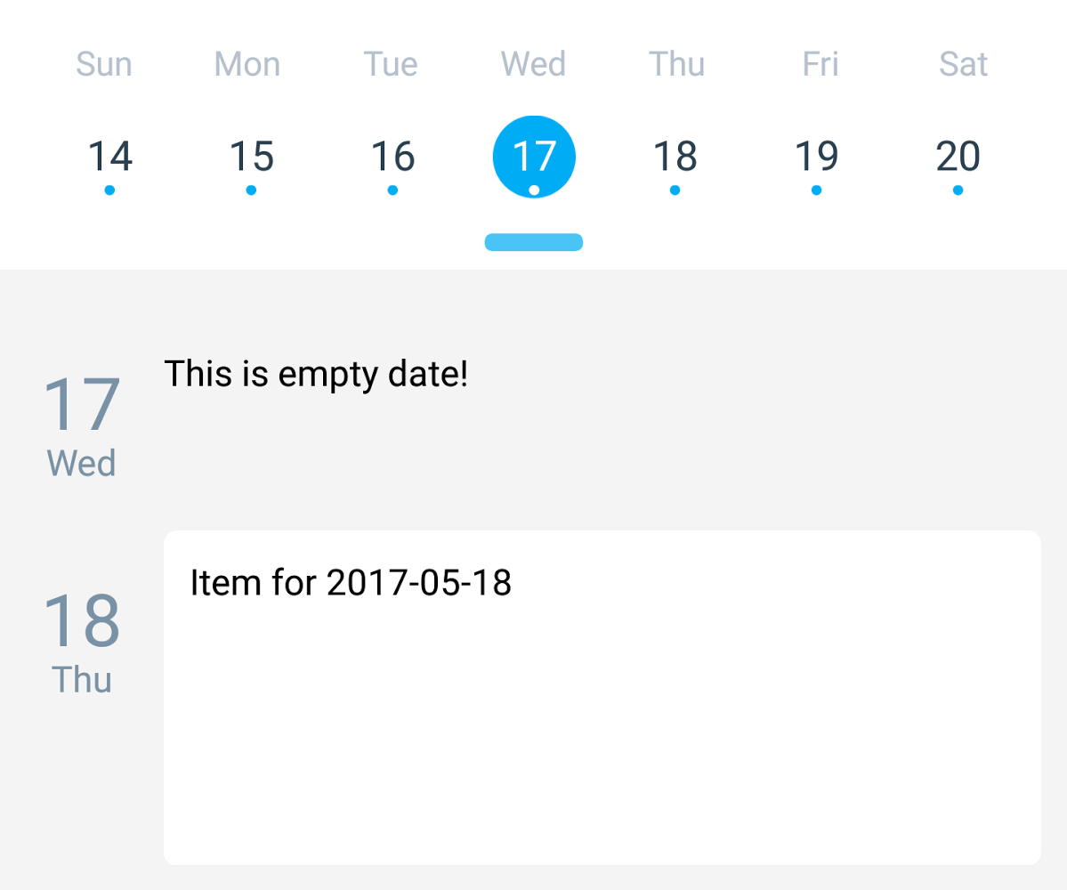 React Native Agenda | Calendar For Planning intended for Wix React Native Calendar