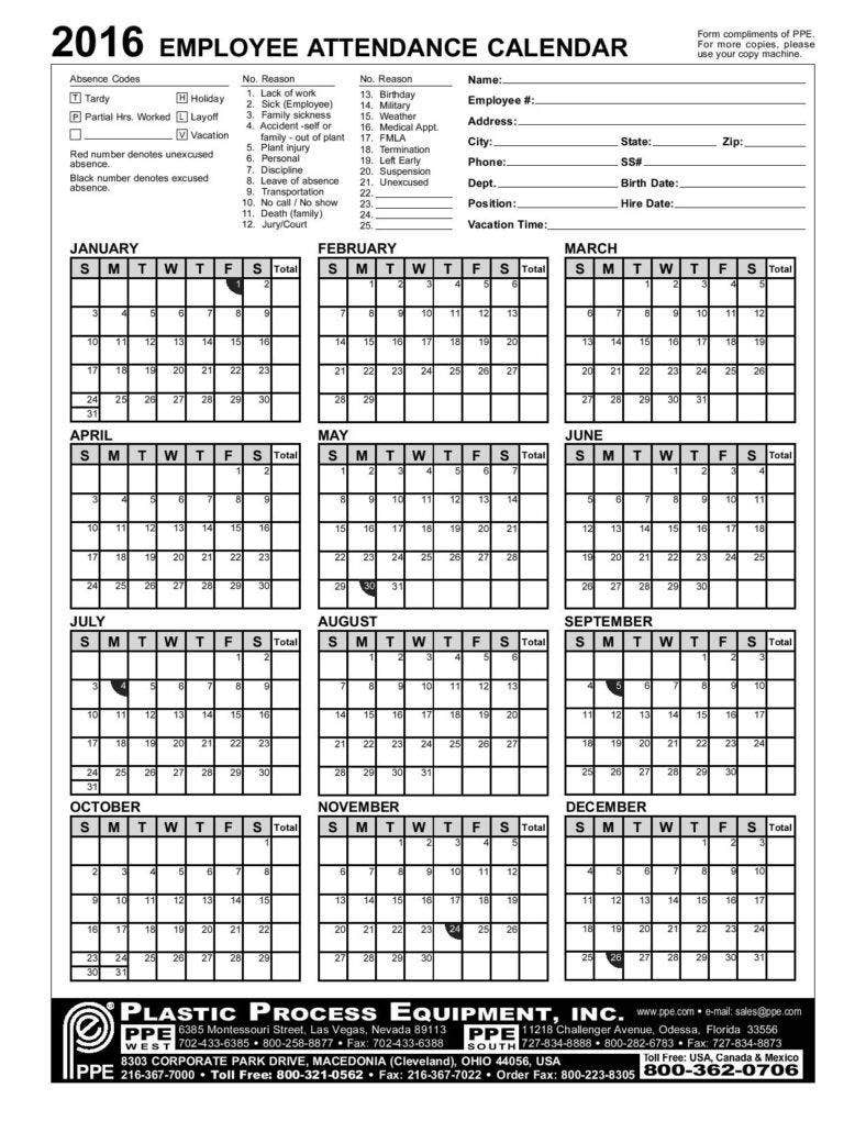 Reasons Why You Need A Marketing Calendar  29+ Template intended for Employee Attendance Calendar