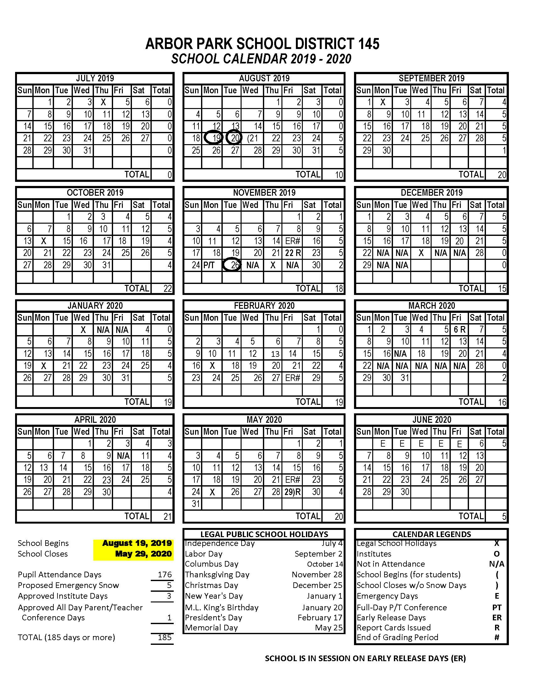St Charles Illinois School Calendar | Printable Calendar inside Warren Co Ky School Calendar