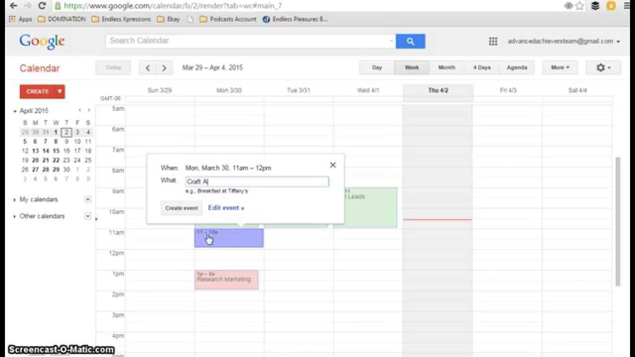 Time Management Using Google Calendar  Youtube inside Make Google Calendar My Desktop Background