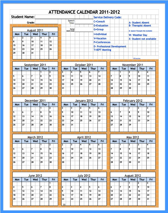 Unique Printable Employee Attendance Calendar | Free inside Employee Attendance Calendar