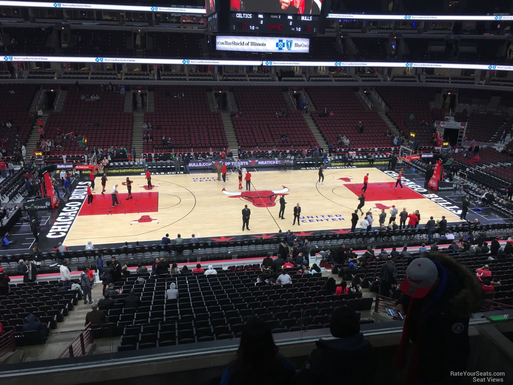 United Center Section 218  Chicago Bulls  Rateyourseats throughout United Center Seat Numbers