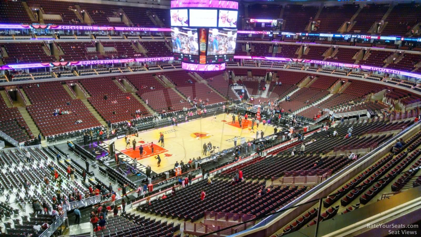 United Center Section 304  Chicago Bulls  Rateyourseats for United Center Seat Numbers