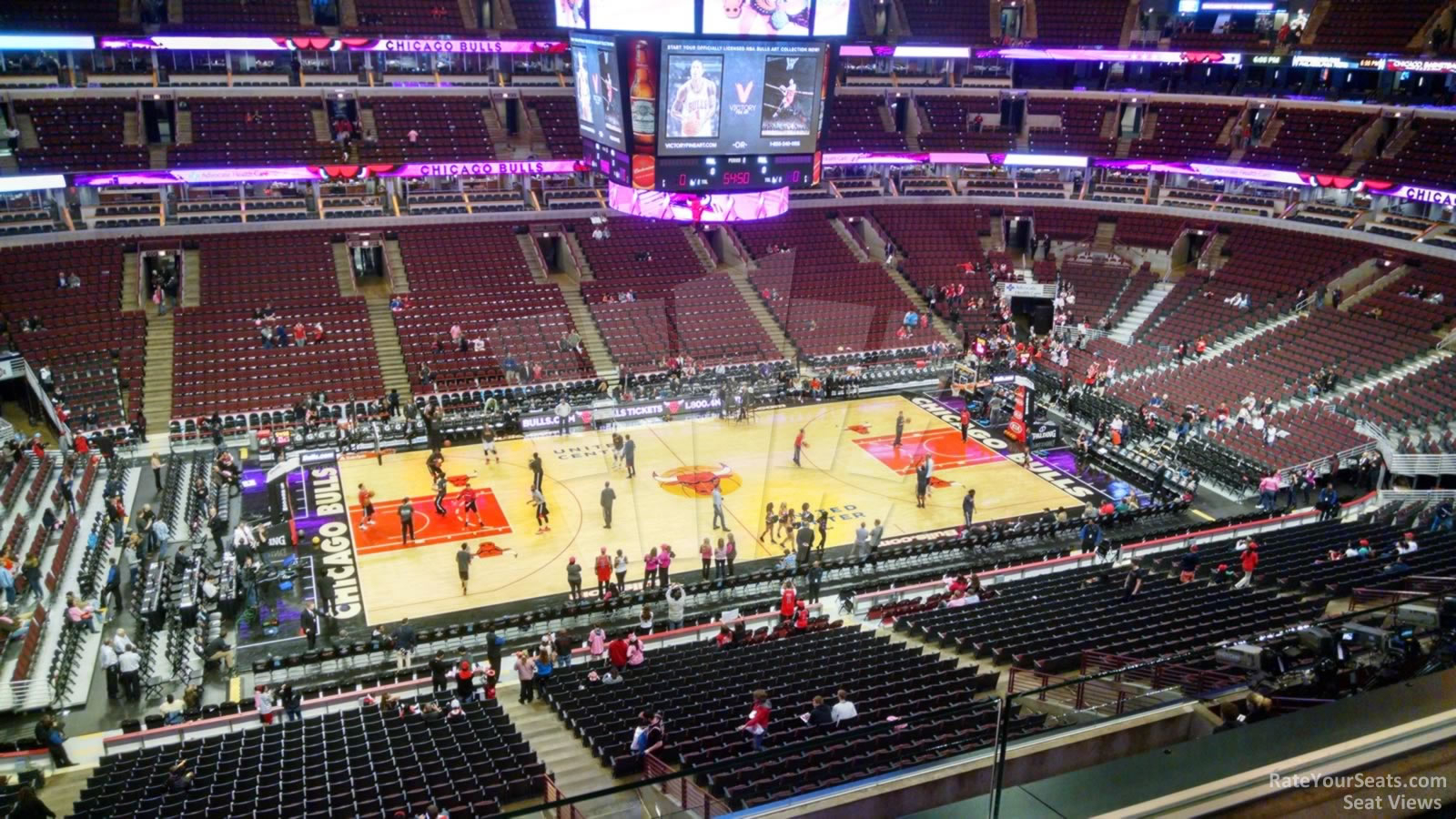 United Center Section 319  Chicago Bulls  Rateyourseats throughout United Center Seat Numbers