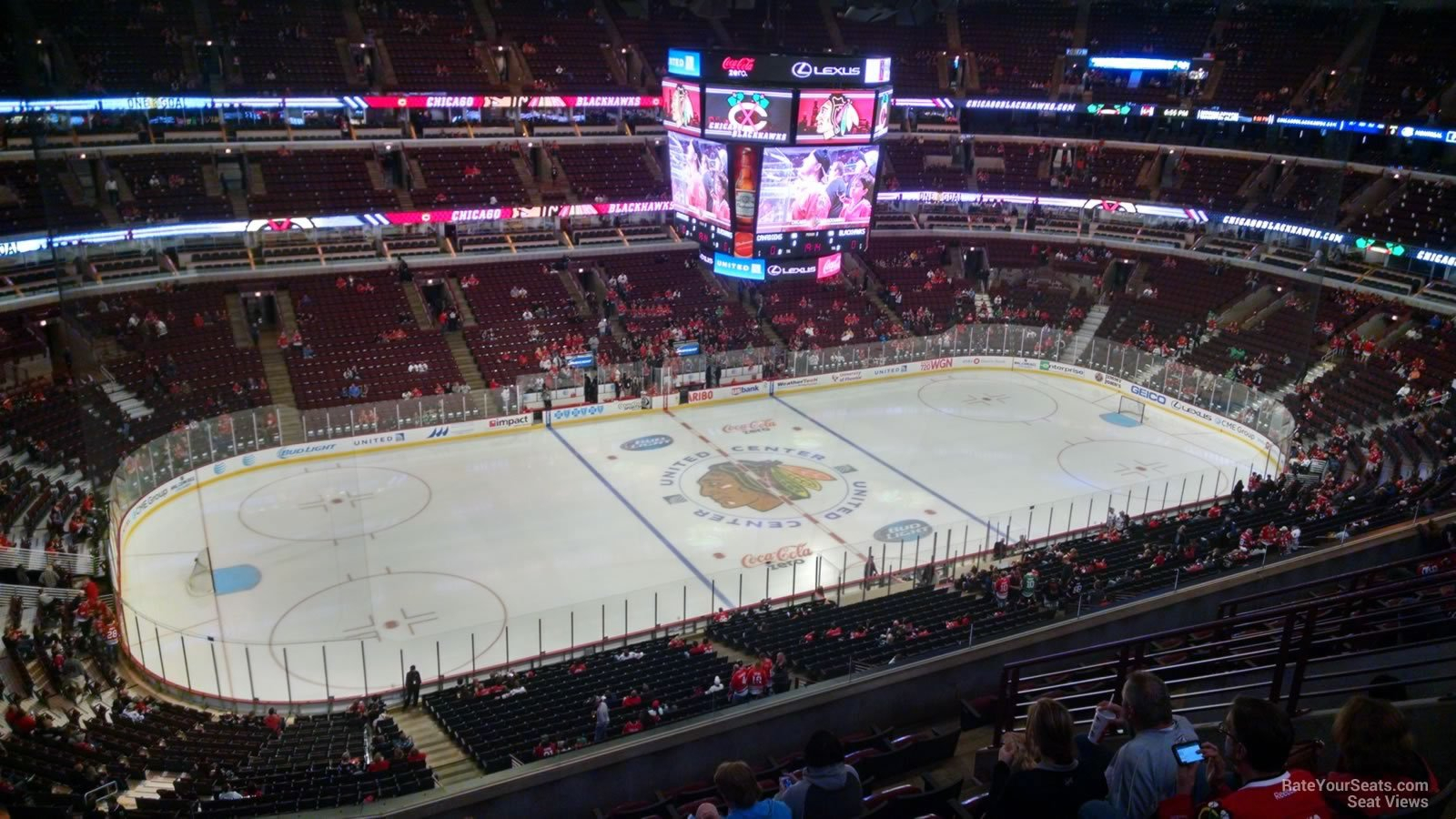 United Center Section 320  Chicago Blackhawks inside United Center Seat Numbers