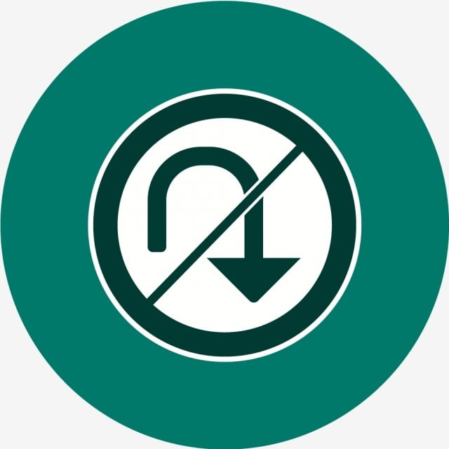 Vector No U Turn Icon, Arrow, Sign, No Turn Png And Vector throughout Icon No Copyright