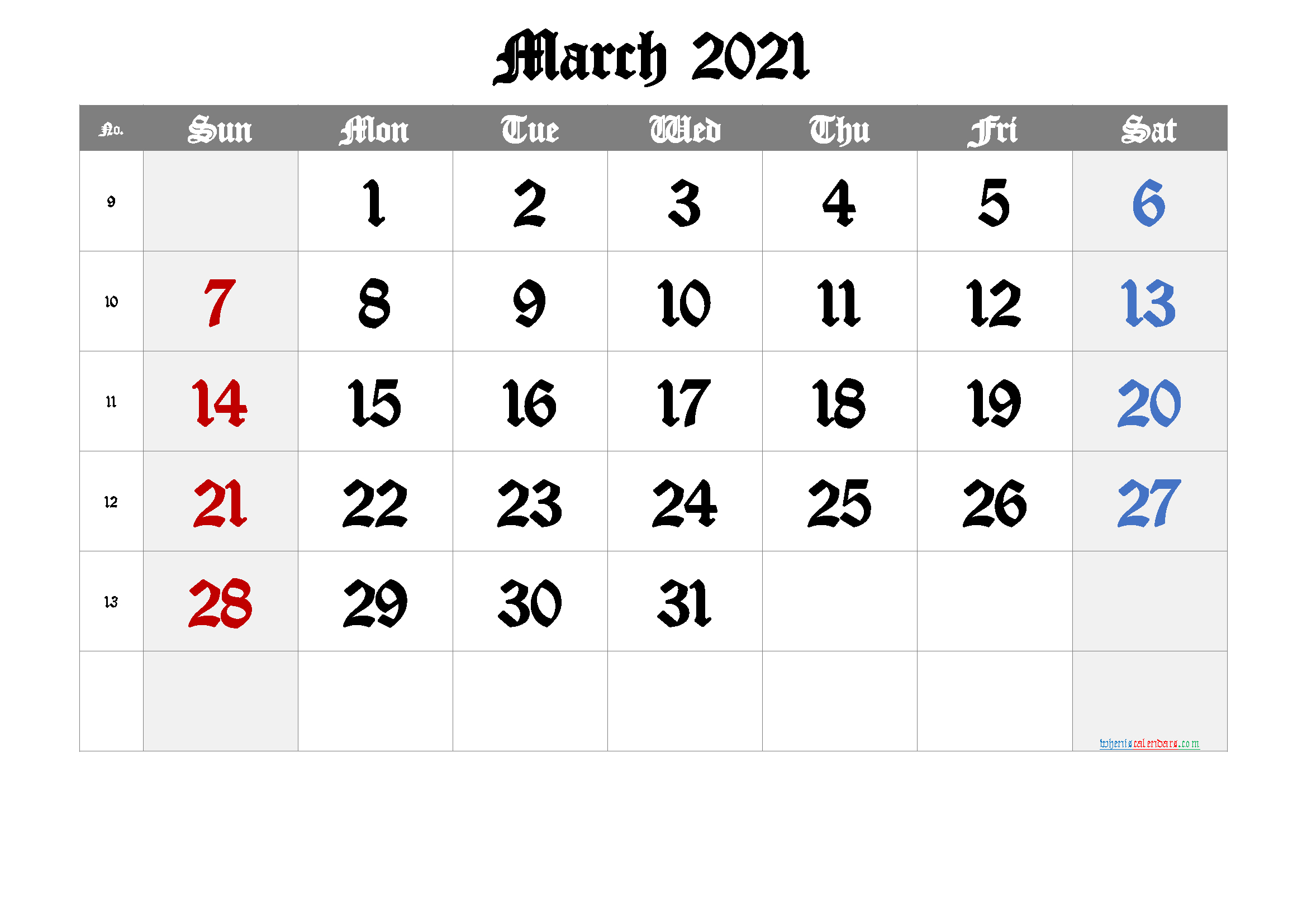 Wallpaper Keren: 2021 Calendar With Week Number Printable with regard to Free Calendar Numbers