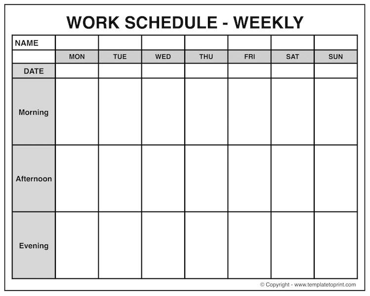 Weekly Calendar Template Pdf  Printable Year Calendar in Blank Printable Weekly Calendar