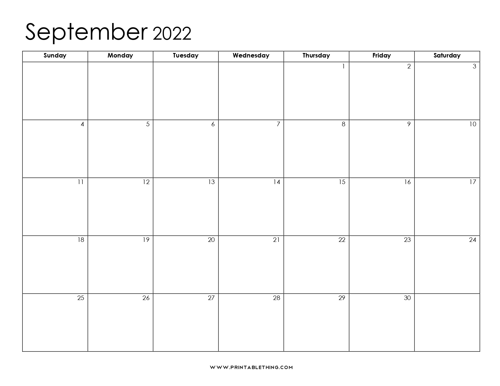 20+ September 2022 Calendar | Printable, Pdf, Us Holidays, Blank inside Printable Free 2022 Calendar Without Downloading