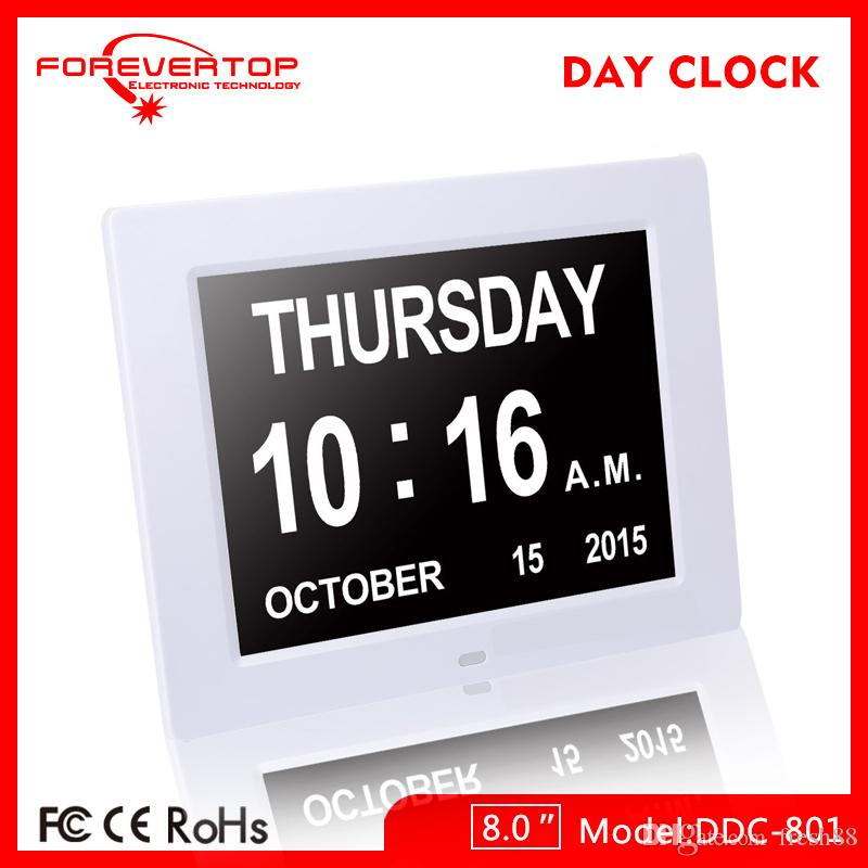 2020 Digital Large Day Date Time Clock Wall Desk Alarm Day Of Week with regard to Time And Date Calender