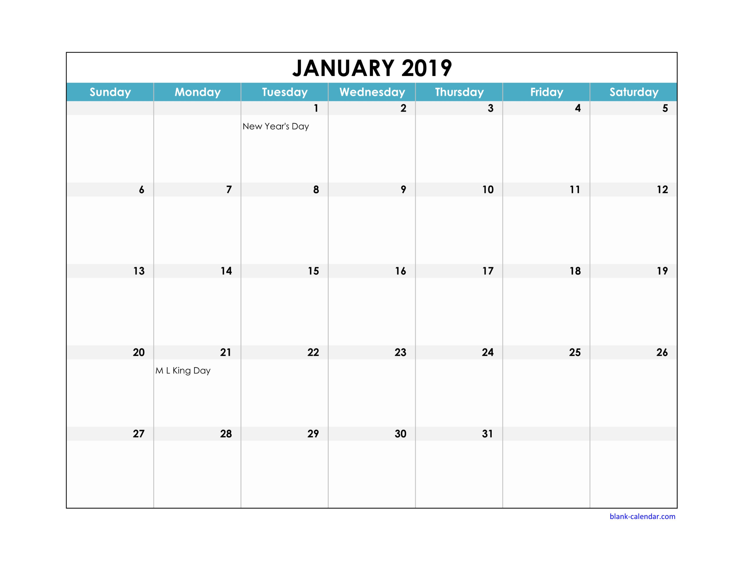 2020 Printable Calendar With Large Squares | Calendar Template throughout Printable Calendar With Large Blocks