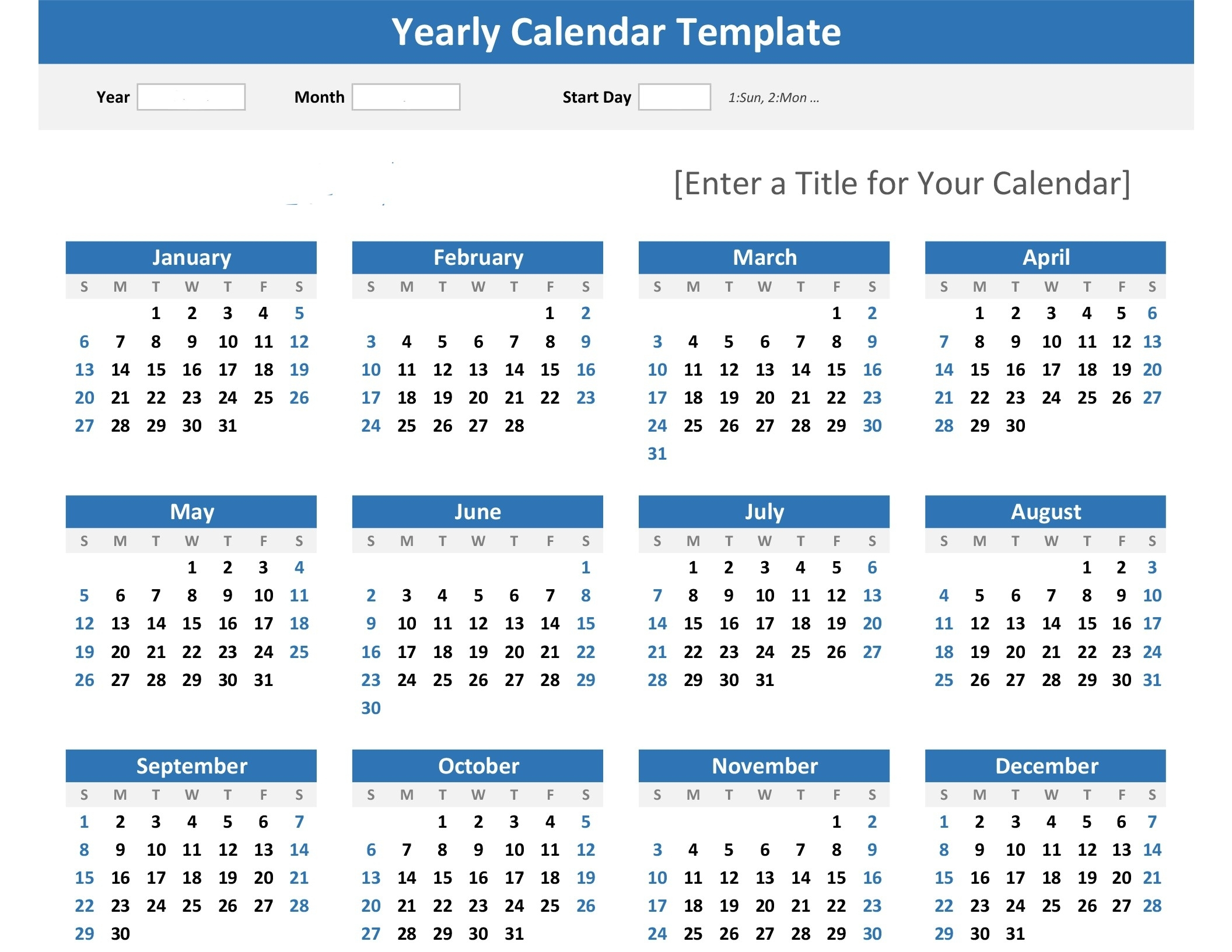 2020 Year At A Glance Basic Word  Calendar Inspiration Design for At A Glance Calendars