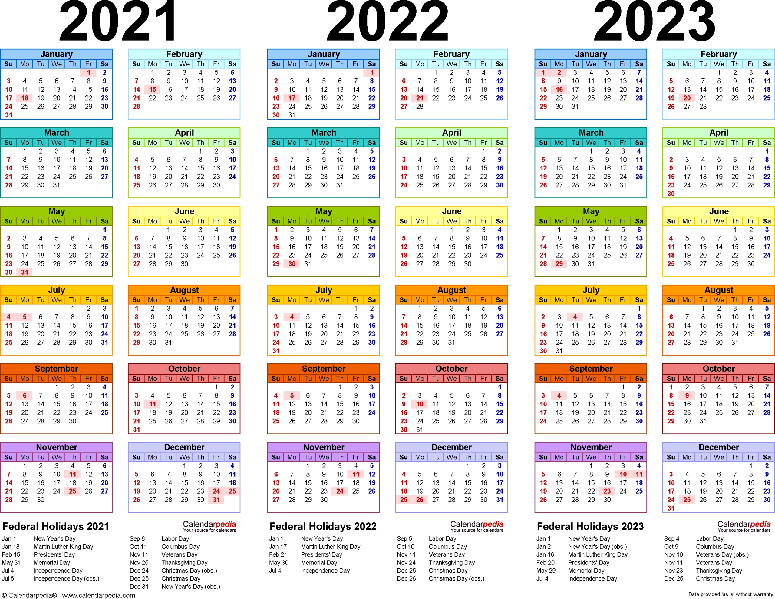 2021 2022 2023 2024 Calendar : 3 Year Calendar 2022 To 2024 | Ten Free Printable Calendar for Free Lunar Calendar 2022 Printable