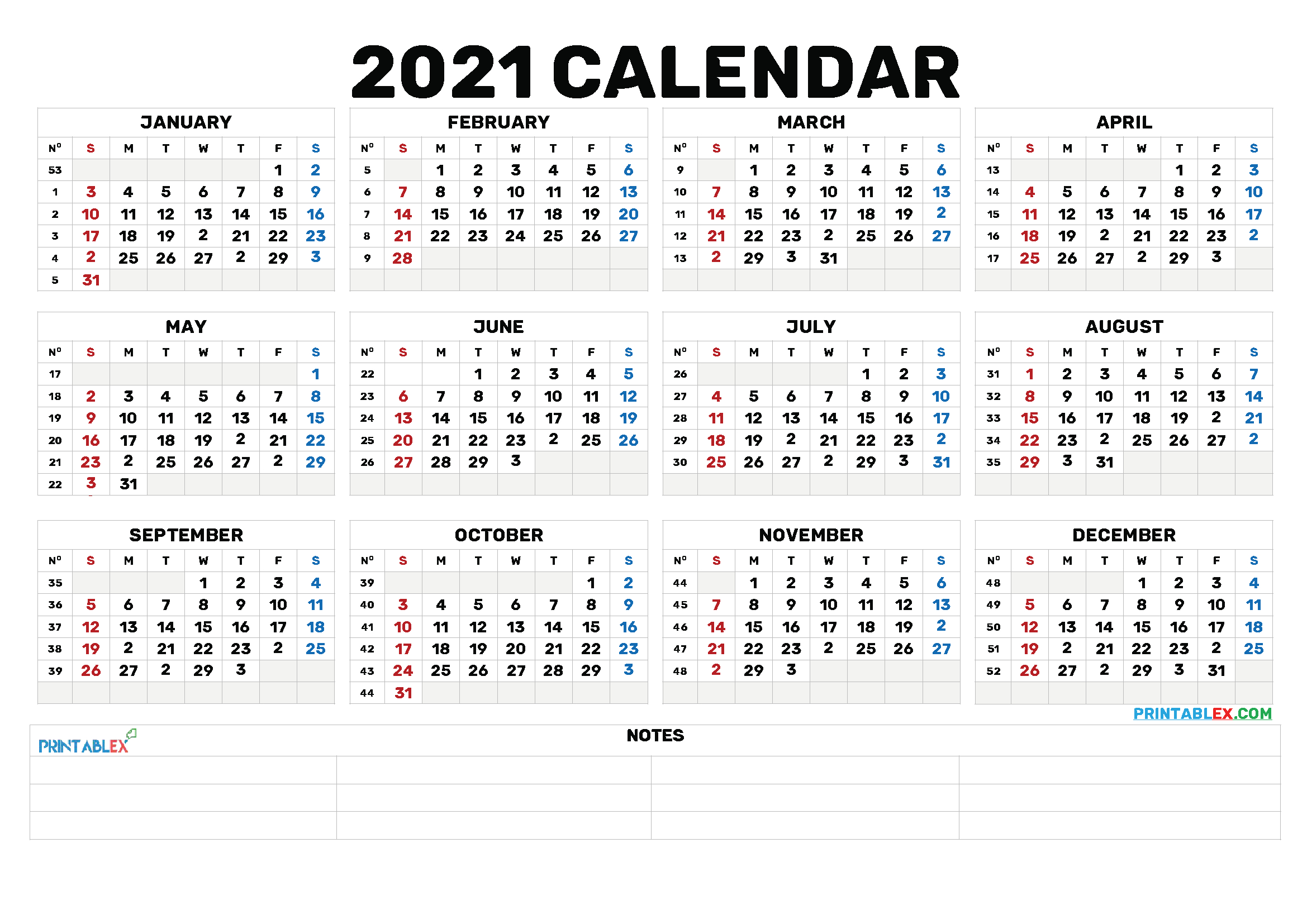 2021 Annual Calendar | Printable Calendars 2021 in Usmc Holiday Schedule 2022