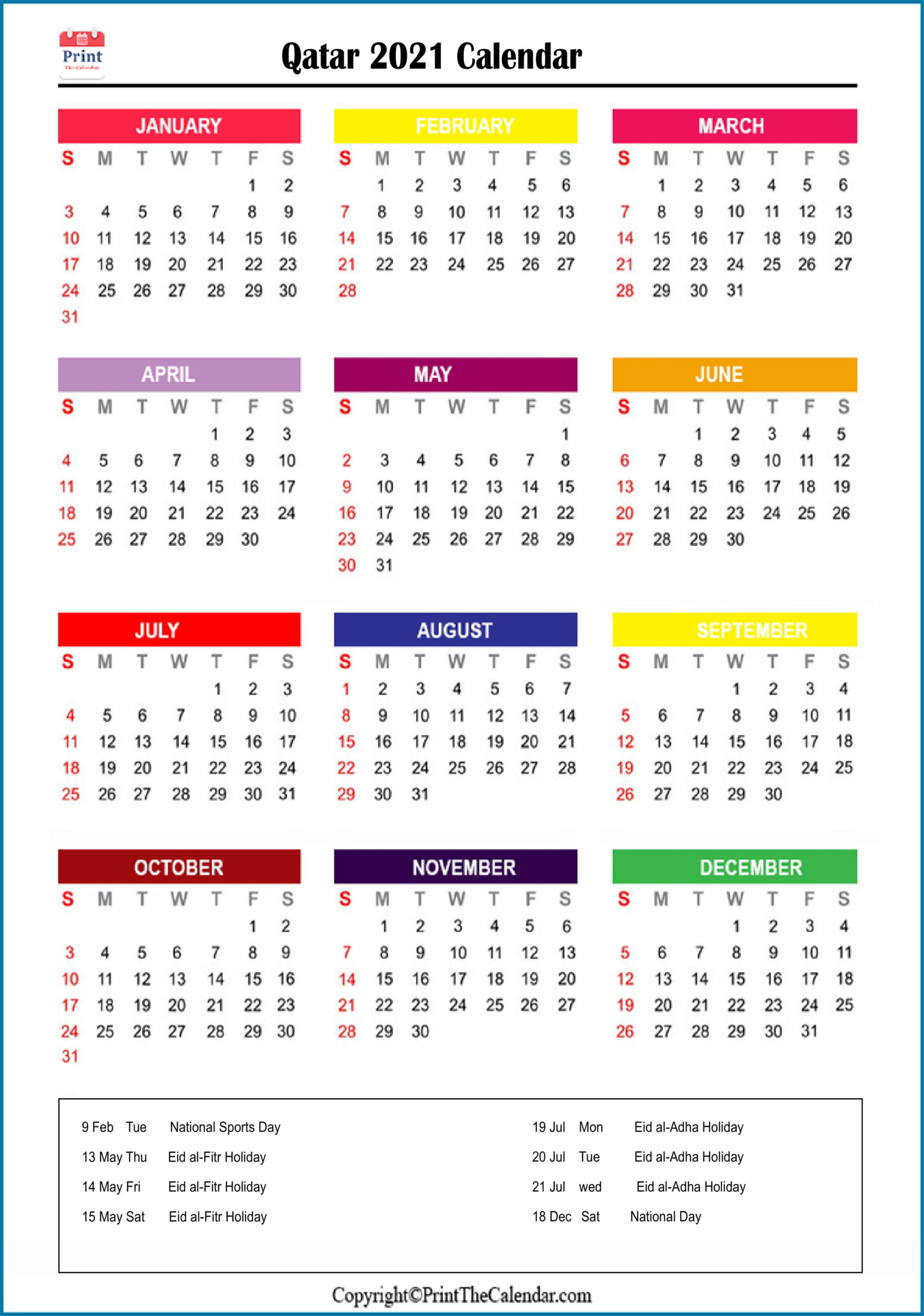 2021 Holiday Calendar Qatar | Qatar 2021 Holidays with regard to Calendar For Ramadan 2022 In Krugersdorp