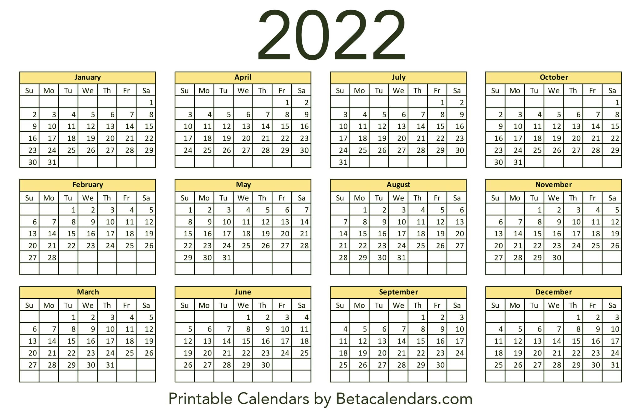 2022 Calendar Beta Calendars throughout Calendar By Calendar Week 2022