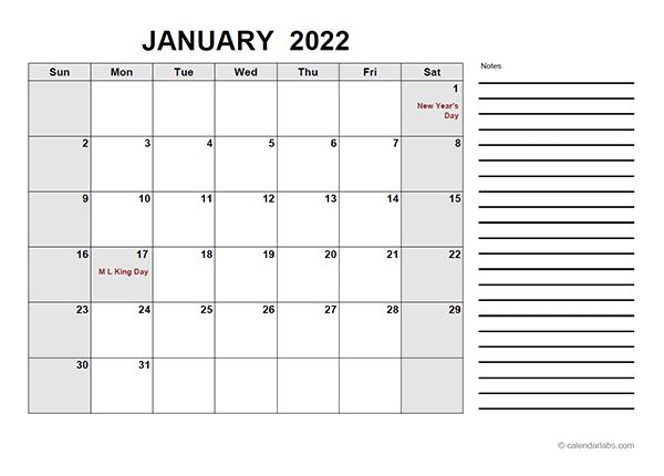 2022 Free Calendar Pdf  Free Printable Templates with Free Google 2022 Calendar Printable