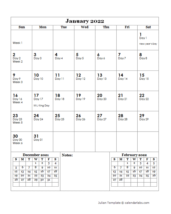 2022 Julian Day Calendar  Free Printable Templates in Time And Date Calendar 2022