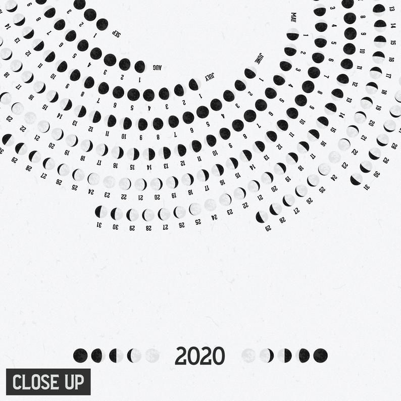 2022 Lunar Calendar, 2022 Moon Calendar At A Glance, Phases Of Moon in Lunar Calendar 2022 Printable