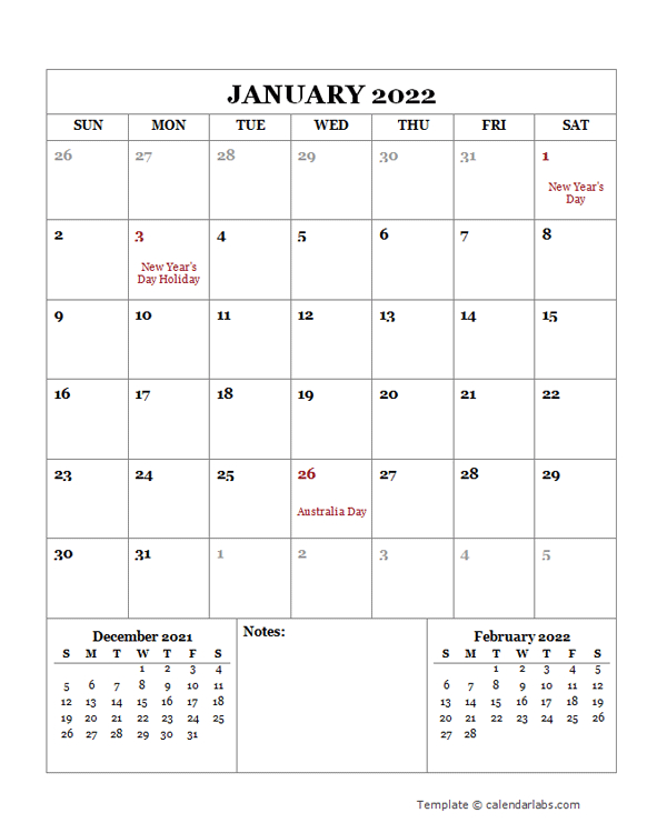 2022 Printable Calendar With Australia Holidays Free Printable Templates pertaining to 2022 Yearly Calendar Template Word School Holidays South Australia