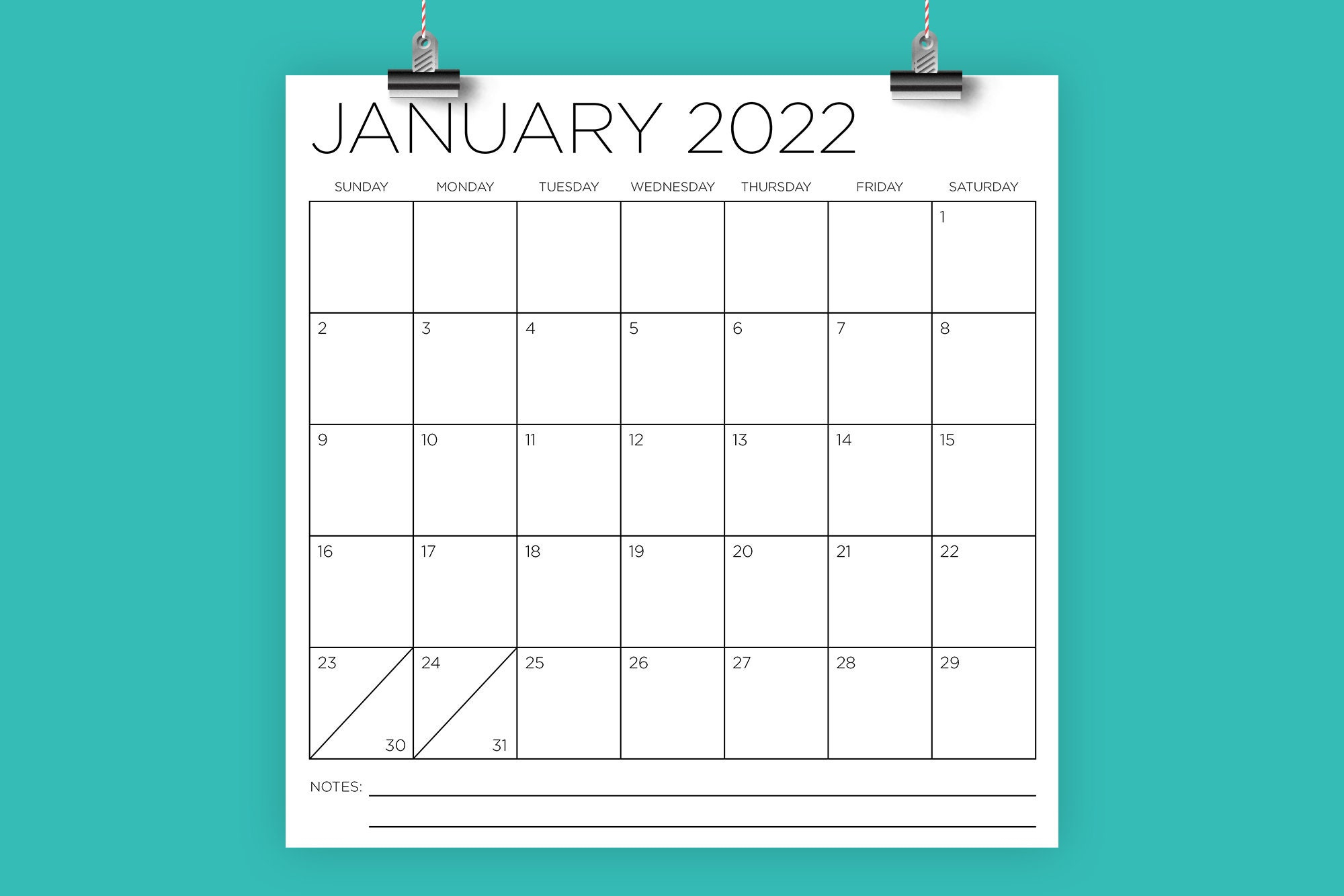 2022 Square 12X12 Calendar Instant Download Large Monthly | Etsy pertaining to Large Block Calendar Template