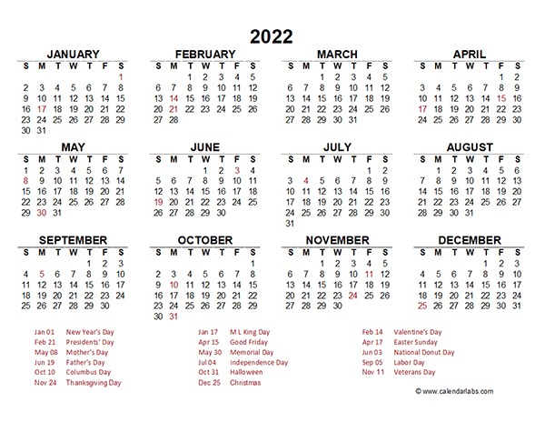 2022 Yearly Calendar Template Excel Free Printable Templates with regard to 2022 Yearly Calendar Template Word School Holidays South Australia