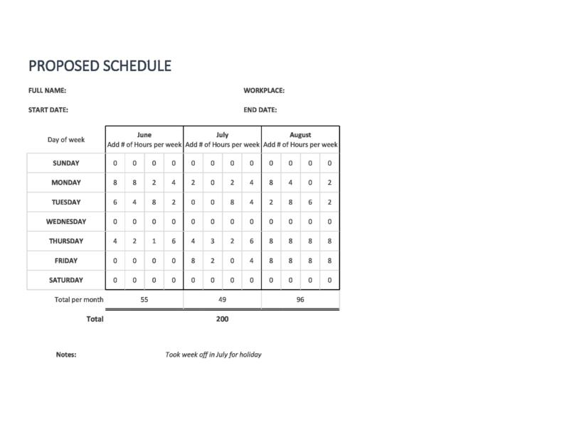 40 Free Employee Schedule Templates (Excel &amp; Word) ᐅ Templatelab pertaining to 40 Free Employee Schedule Templates Excel Word ᐅ