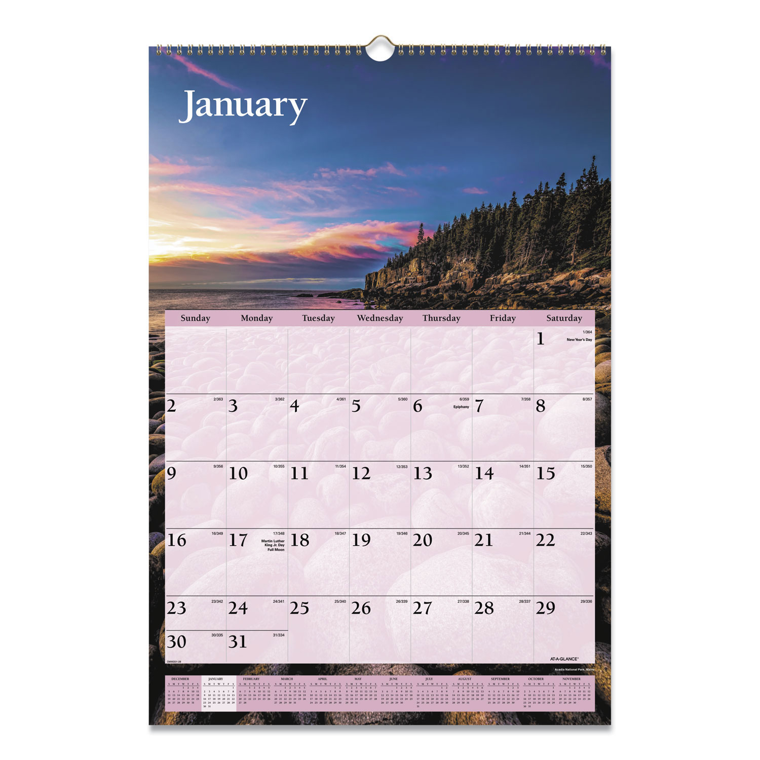 Acco Ataglance Scenic Monthly Wall Calendar | 15.5 X 22.75, 2022 within At A Glance Wall Calendar 2022