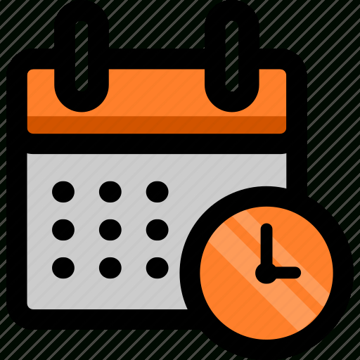 Alarm, Calendar, Clock, Date, Month Icon with regard to Time And Date Calendar