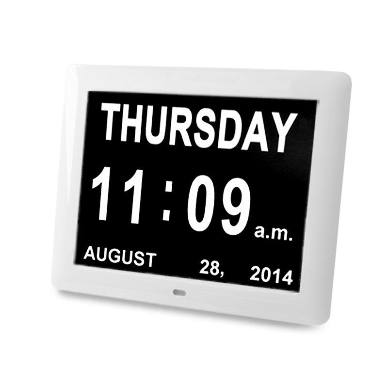 Aliexpress : Buy Pinwei 8 Inch Day Clock Digital Calendar Extra regarding Time And Date Calendar