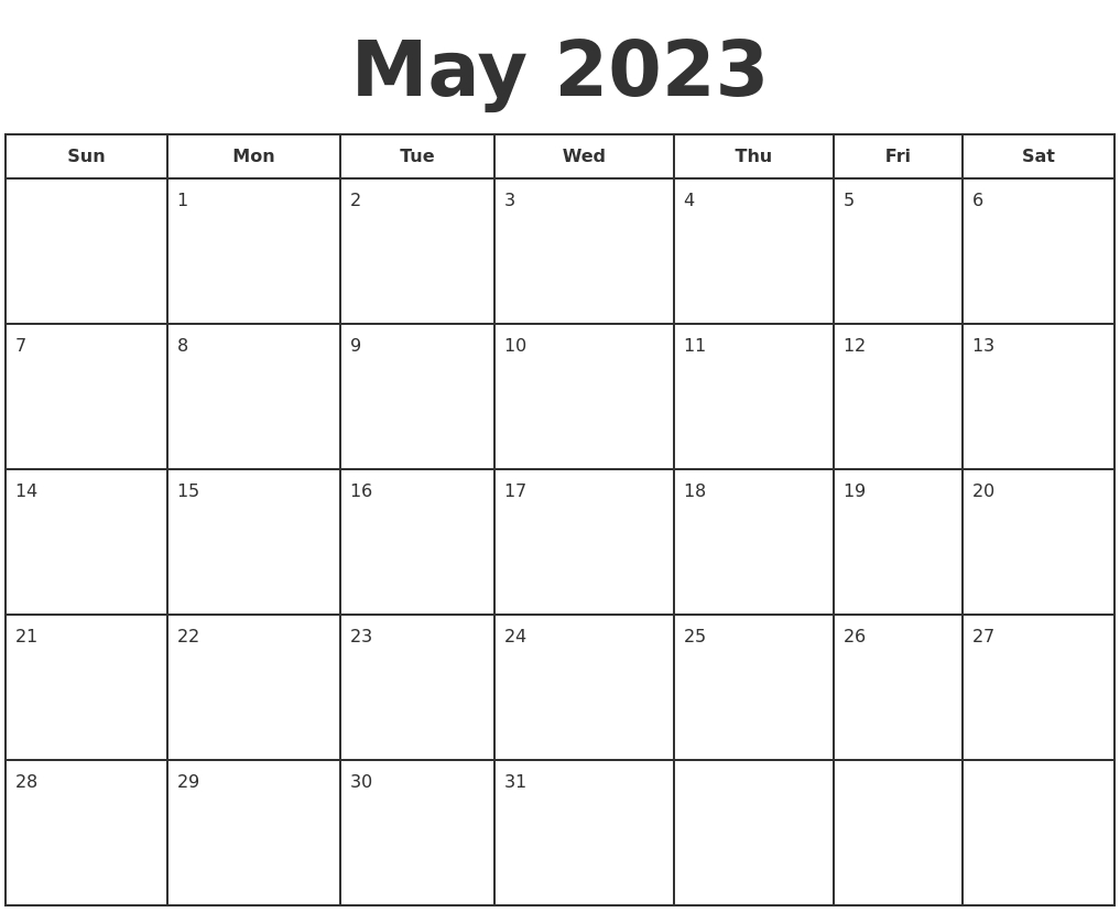 April 2023 Print Free Calendar in April 2023 Calendar Easter